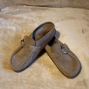 Birkenstock Tan Suede Buckley